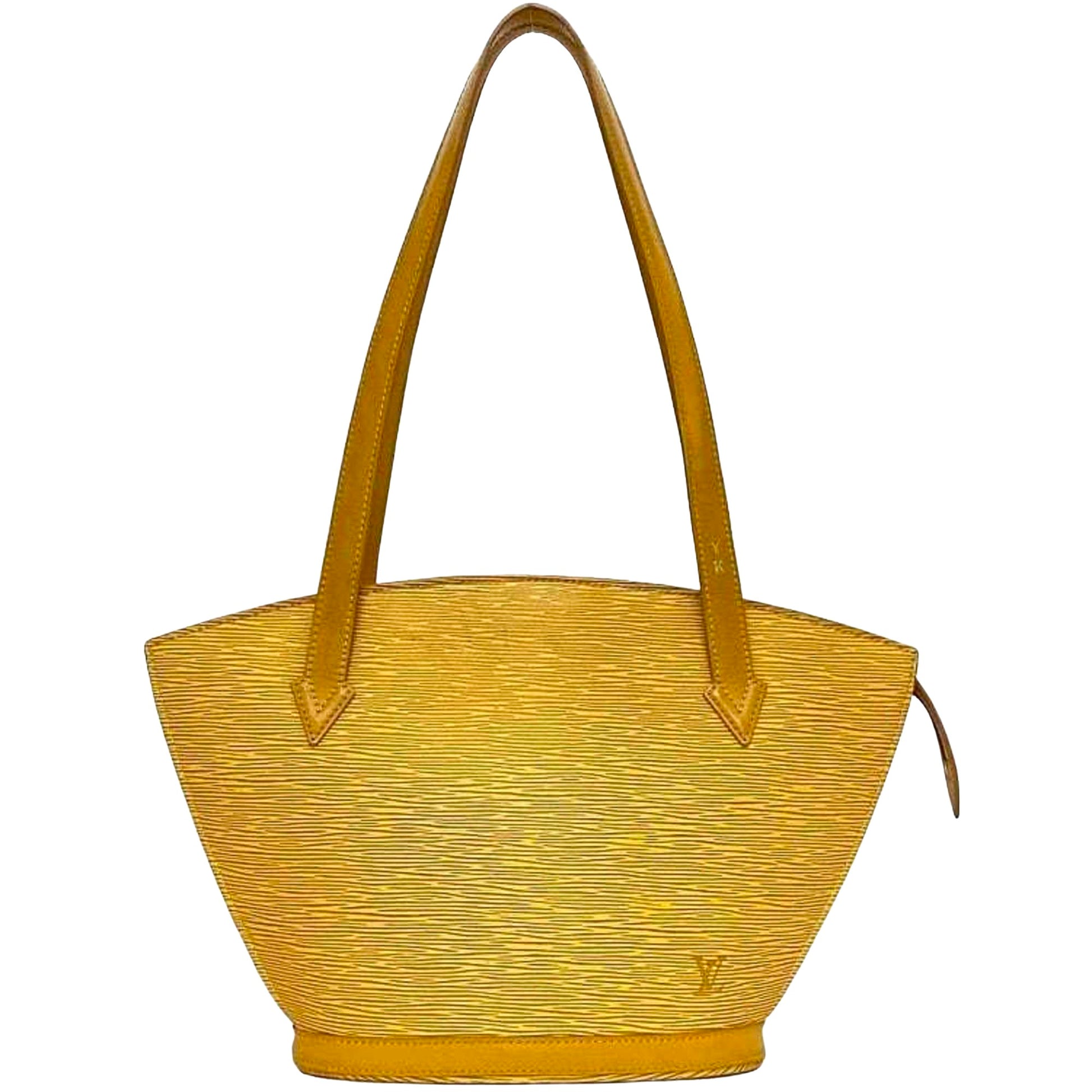 Louis Vuitton Saint Jacques, Yellow, Leather, tote