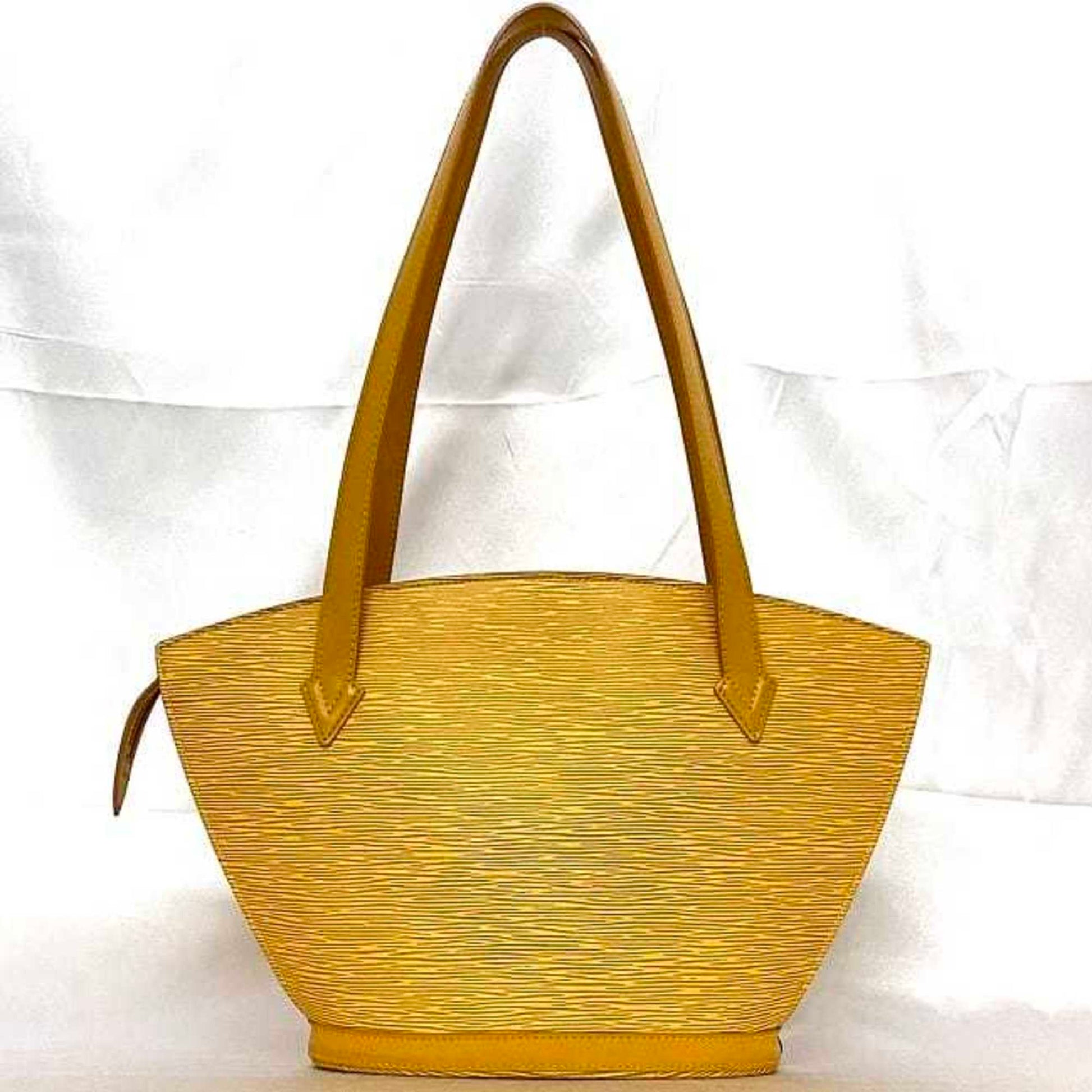 Louis Vuitton Saint Jacques, Yellow, Leather, tote