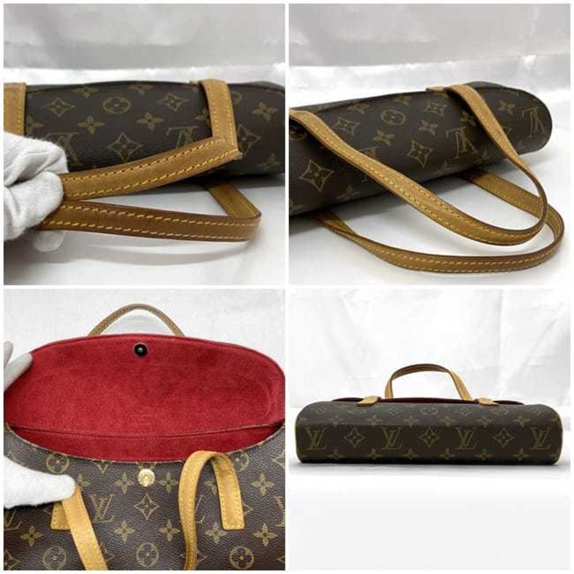 Louis Vuitton Sonatine, Brown, Canvas, handbag
