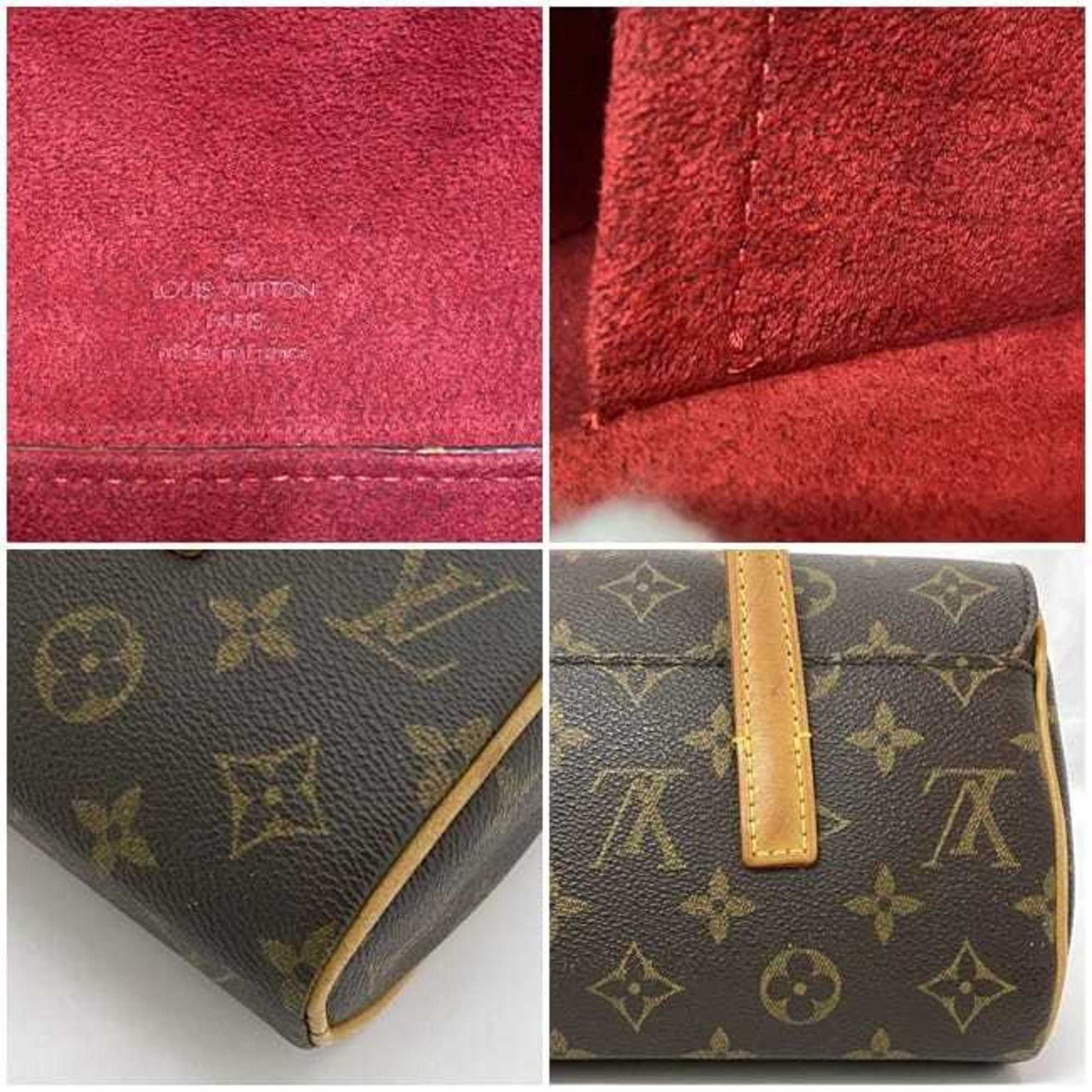 Louis Vuitton Sonatine, Brown, Canvas, handbag