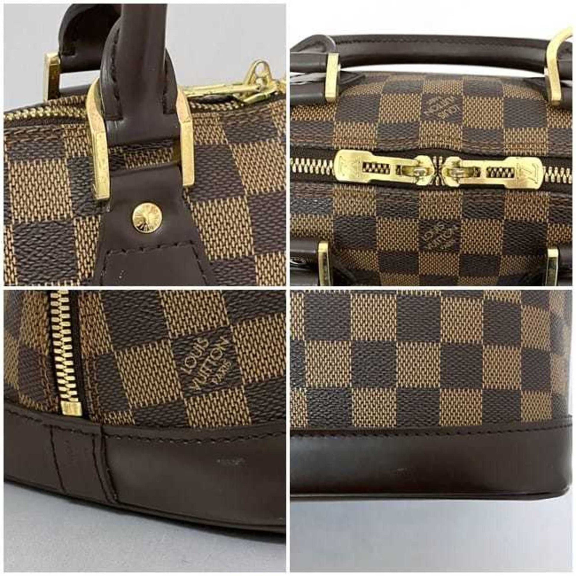 Louis Vuitton Alma, Brown, Canvas, handbag
