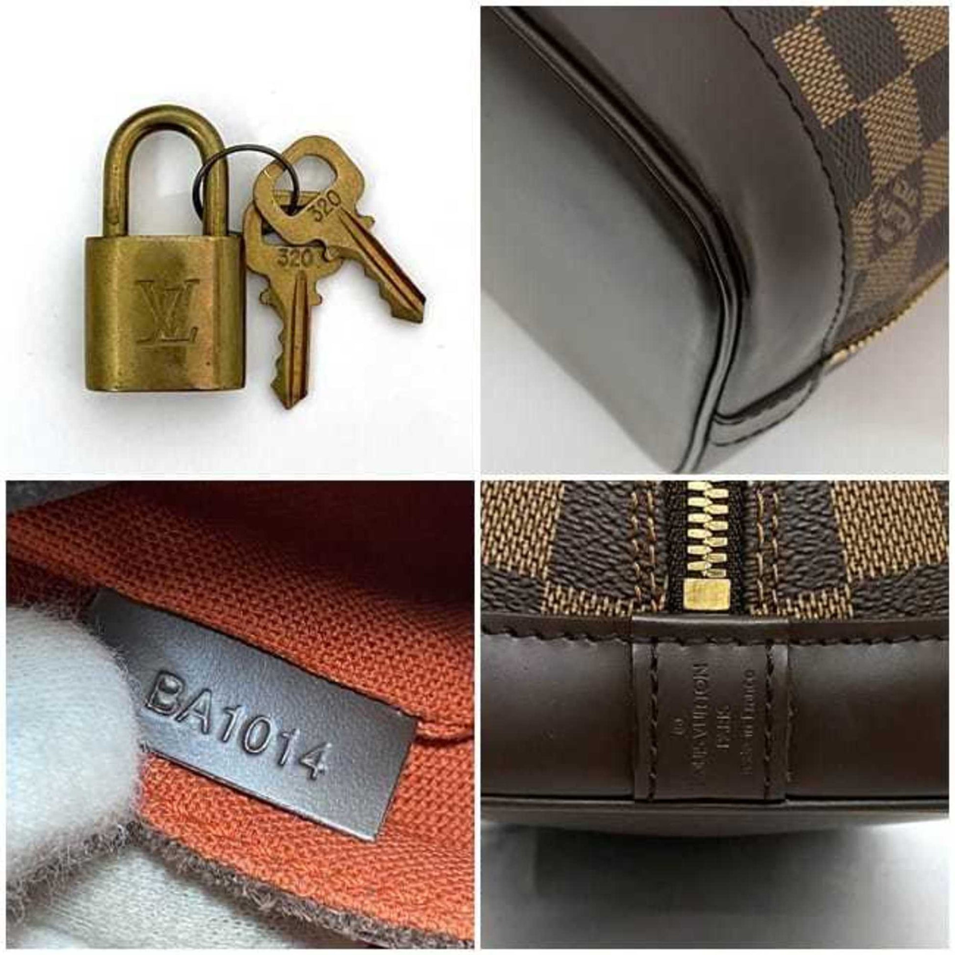 Louis Vuitton Alma, Brown, Canvas, handbag