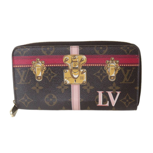 Louis Vuitton Portefeuille zippy, Brown, Canvas, wallet