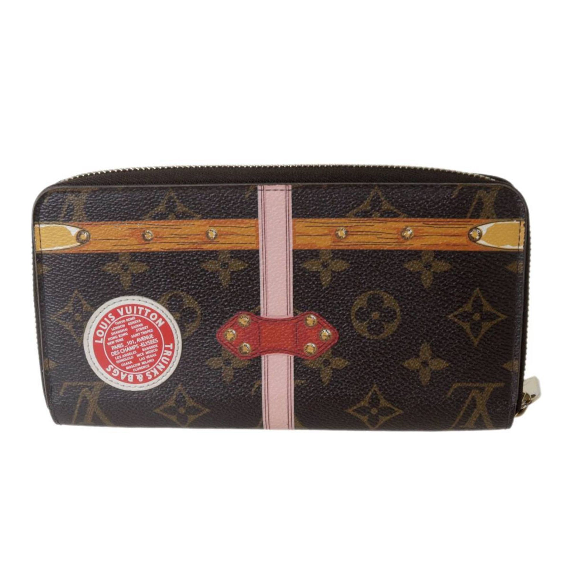 Louis Vuitton Portefeuille zippy, Brown, Canvas, wallet