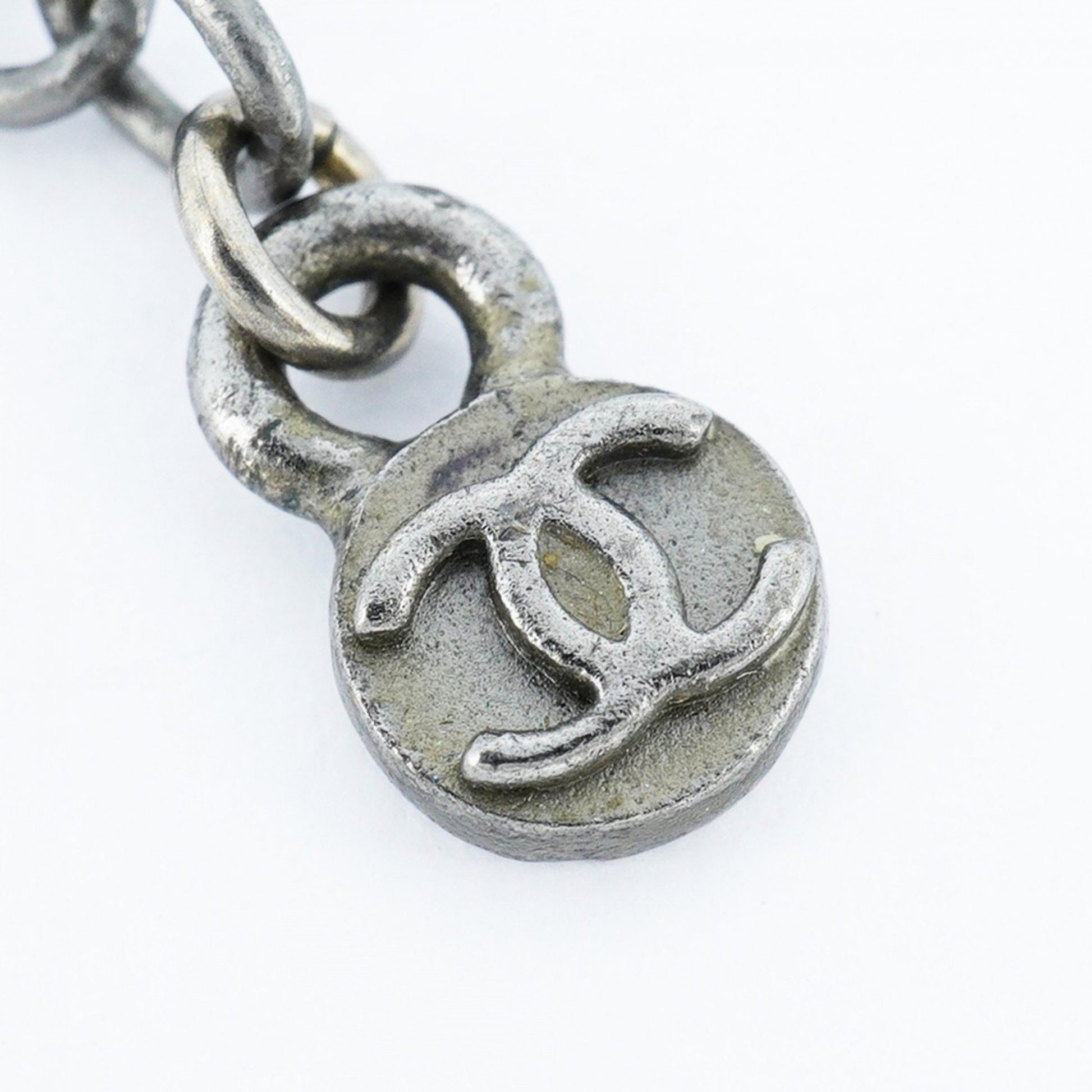 Chanel Coco Mark, Silver, Metal, necklace