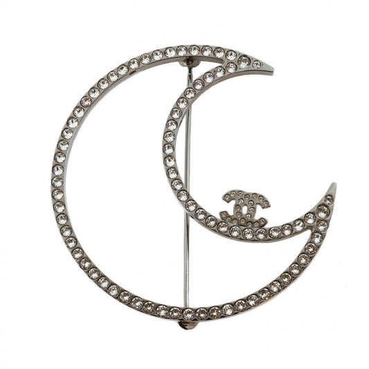 Chanel, Silver, Metal, brooch