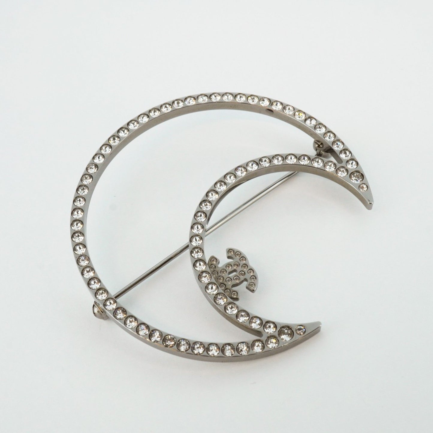 Chanel, Silver, Metal, brooch