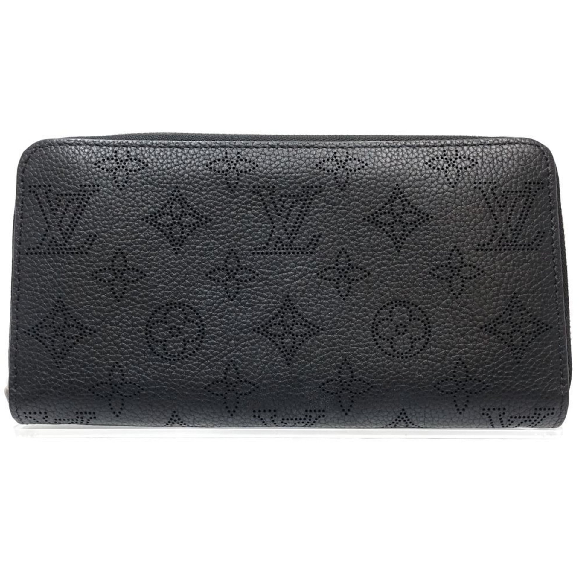 Louis Vuitton Portefeuille zippy, Black, Leather, wallet