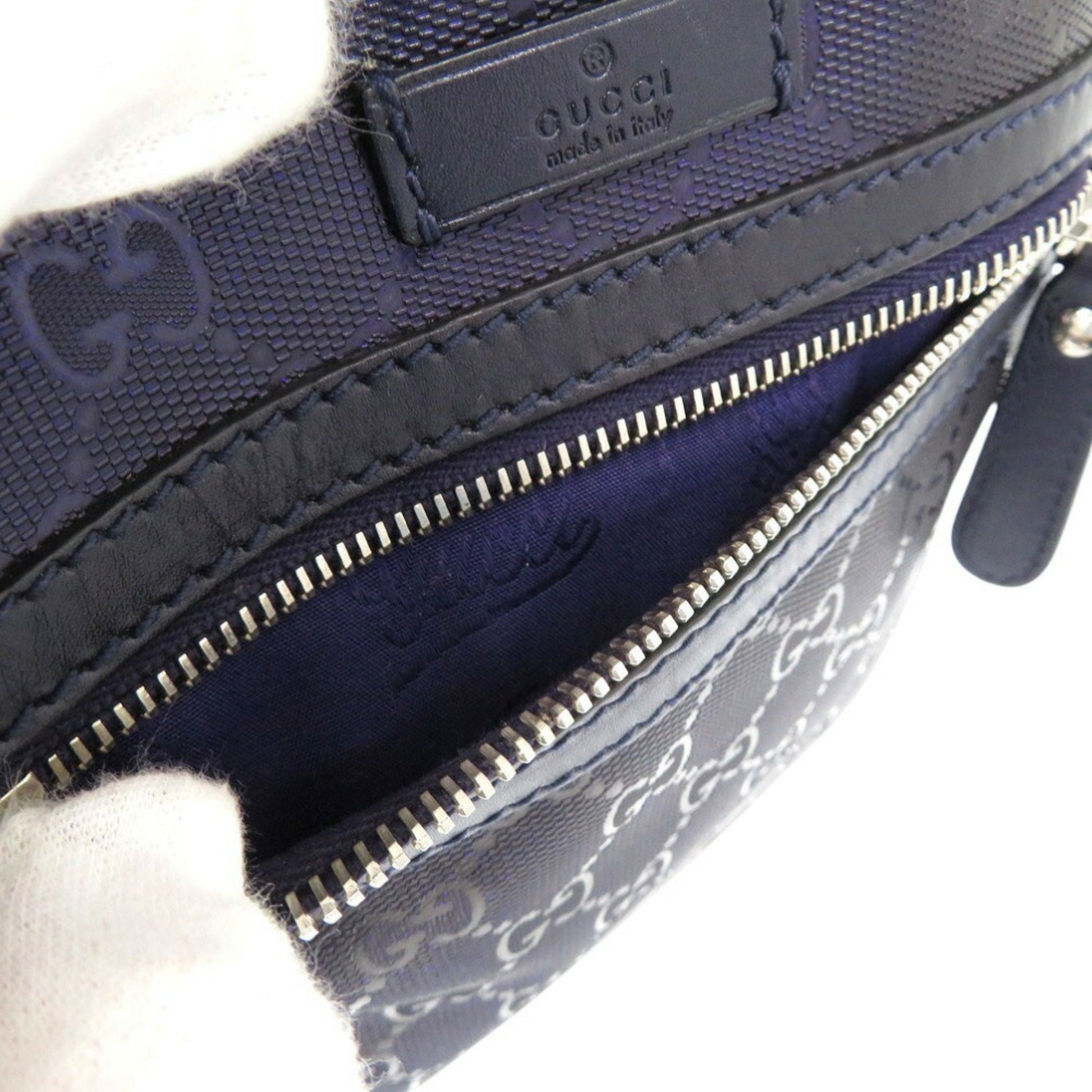 Gucci, Purple, Canvas, shoulder