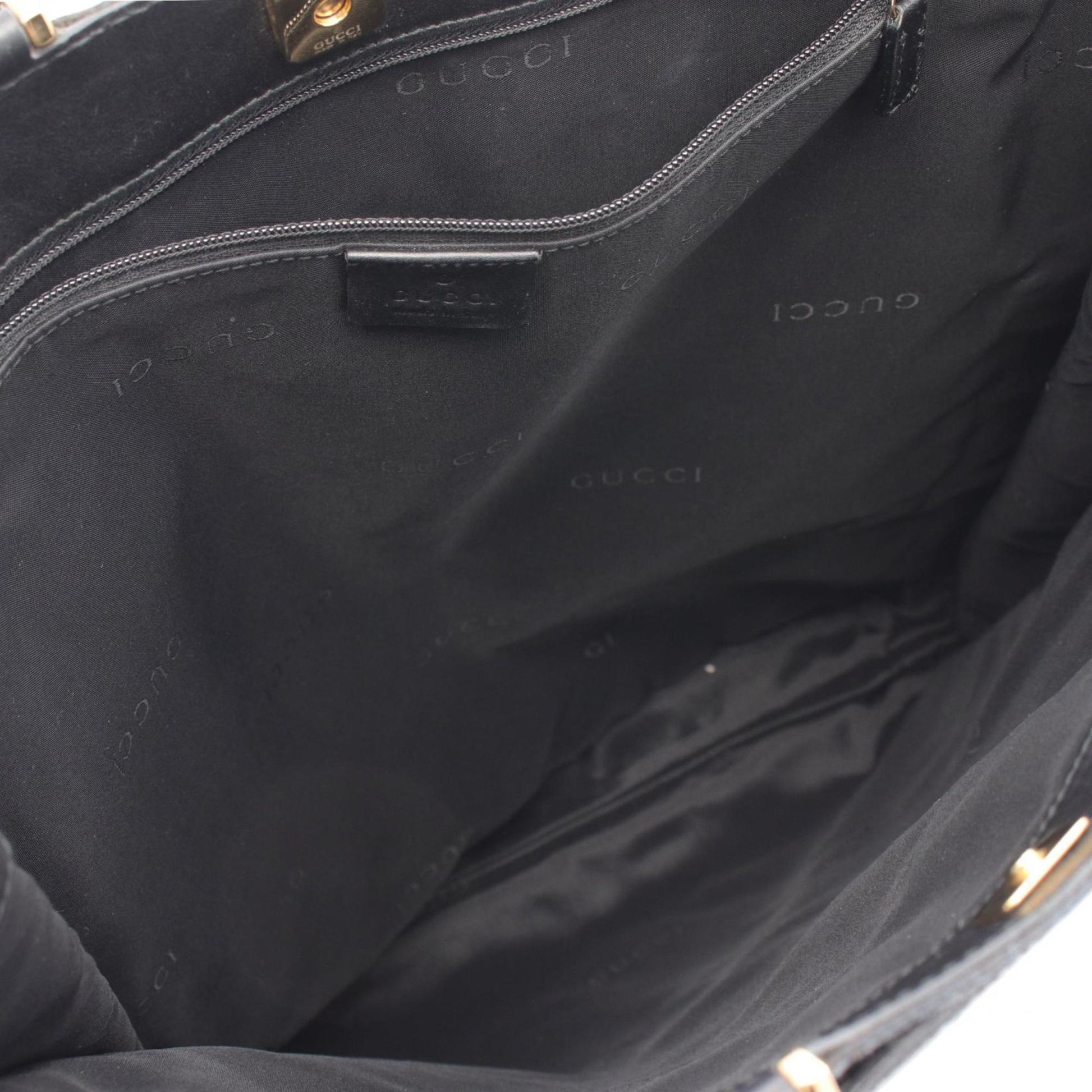 Gucci GG canvas, Black, Canvas, tote