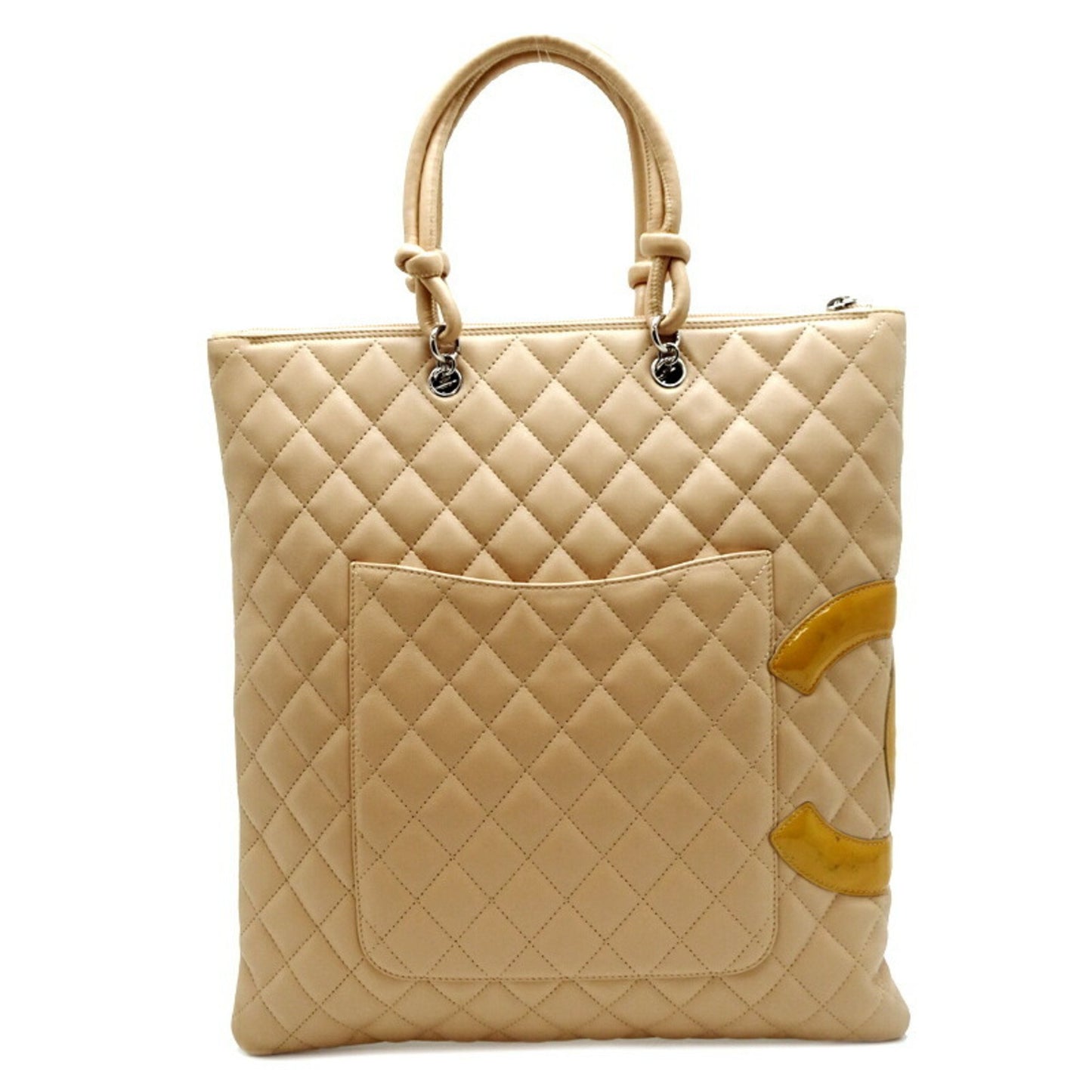 Chanel Cambon, Beige, Leather, tote