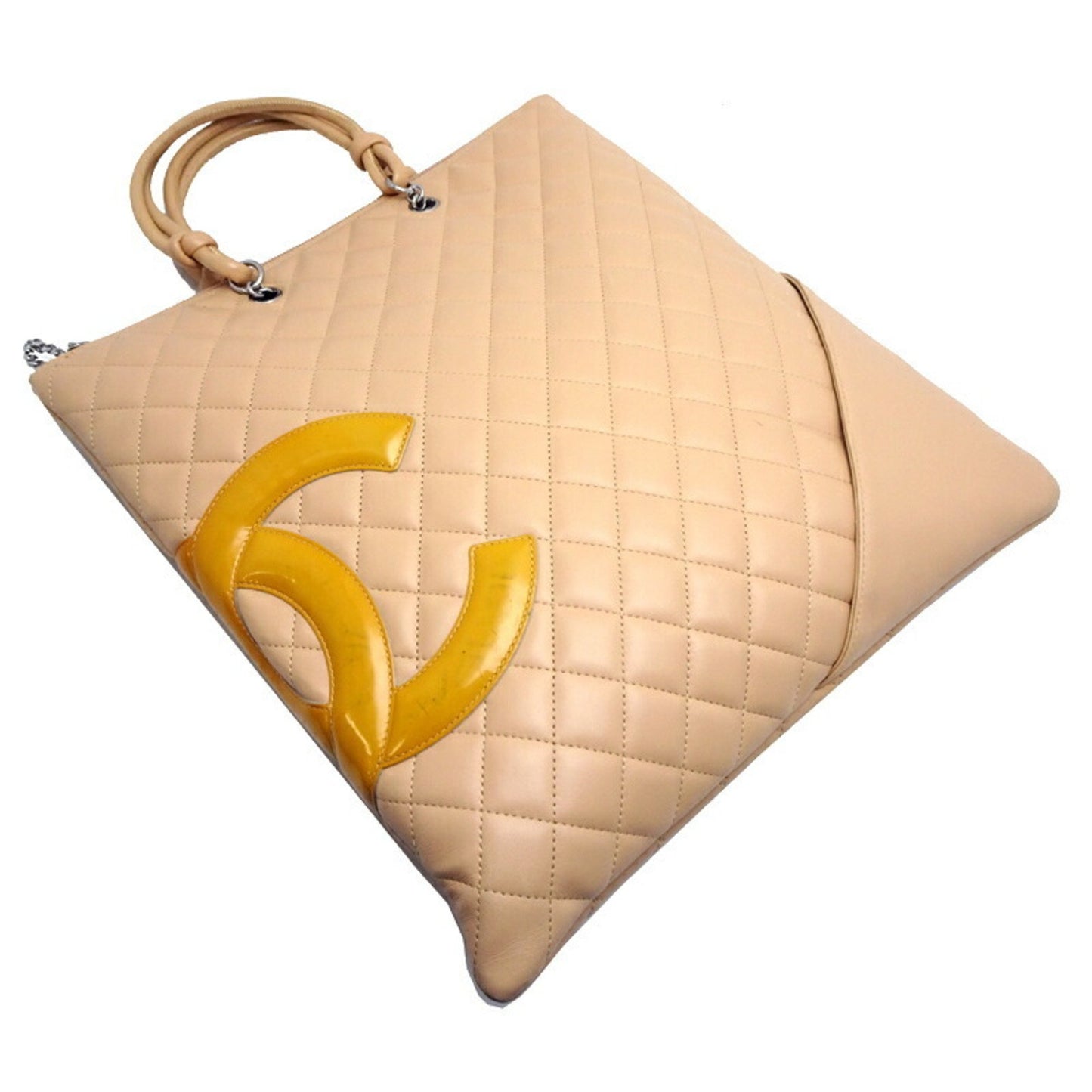 Chanel Cambon, Beige, Leather, tote