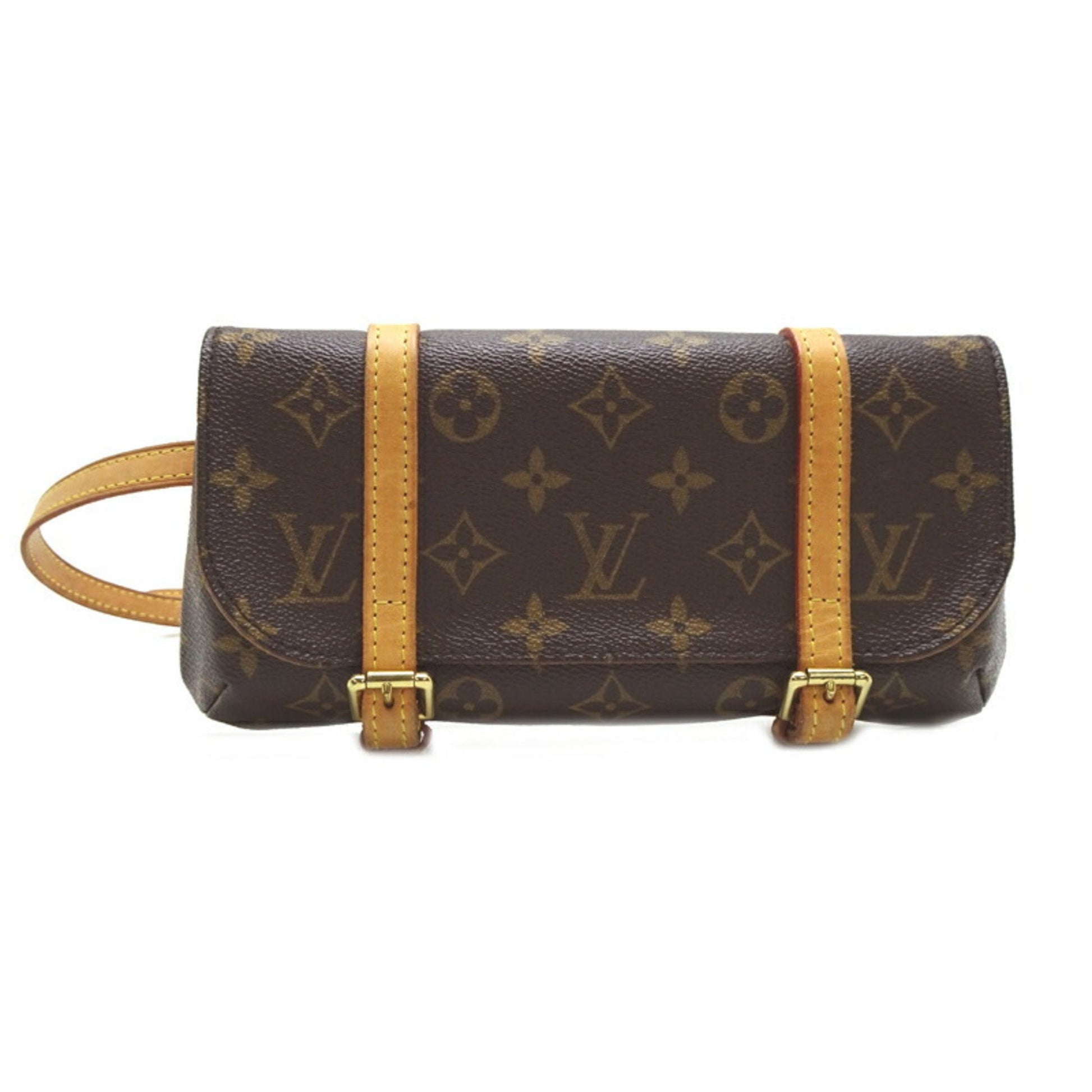 Louis Vuitton Marelle, Brown, Canvas, clutch