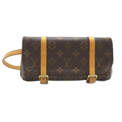Louis Vuitton Marelle, Brown, Canvas, clutch