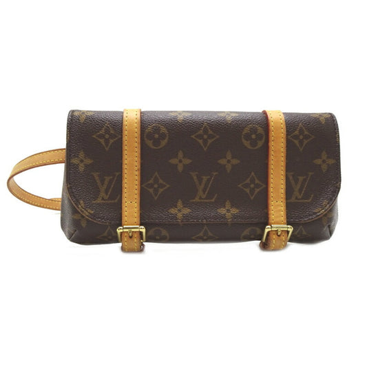 Louis Vuitton Marelle, Brown, Canvas, clutch