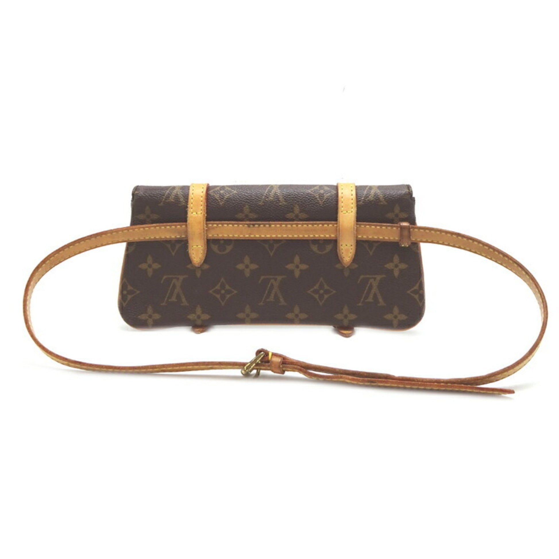 Louis Vuitton Marelle, Brown, Canvas, clutch