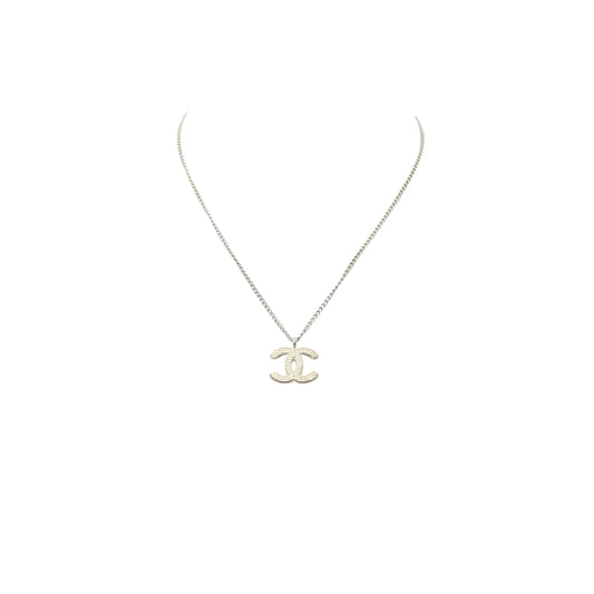 Chanel Coco Mark, Silver, Metal, necklace