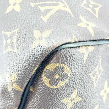 Louis Vuitton Keepall Bandouliere Macassar Monogram Canvas, Brown, Canvas, Travel Bag