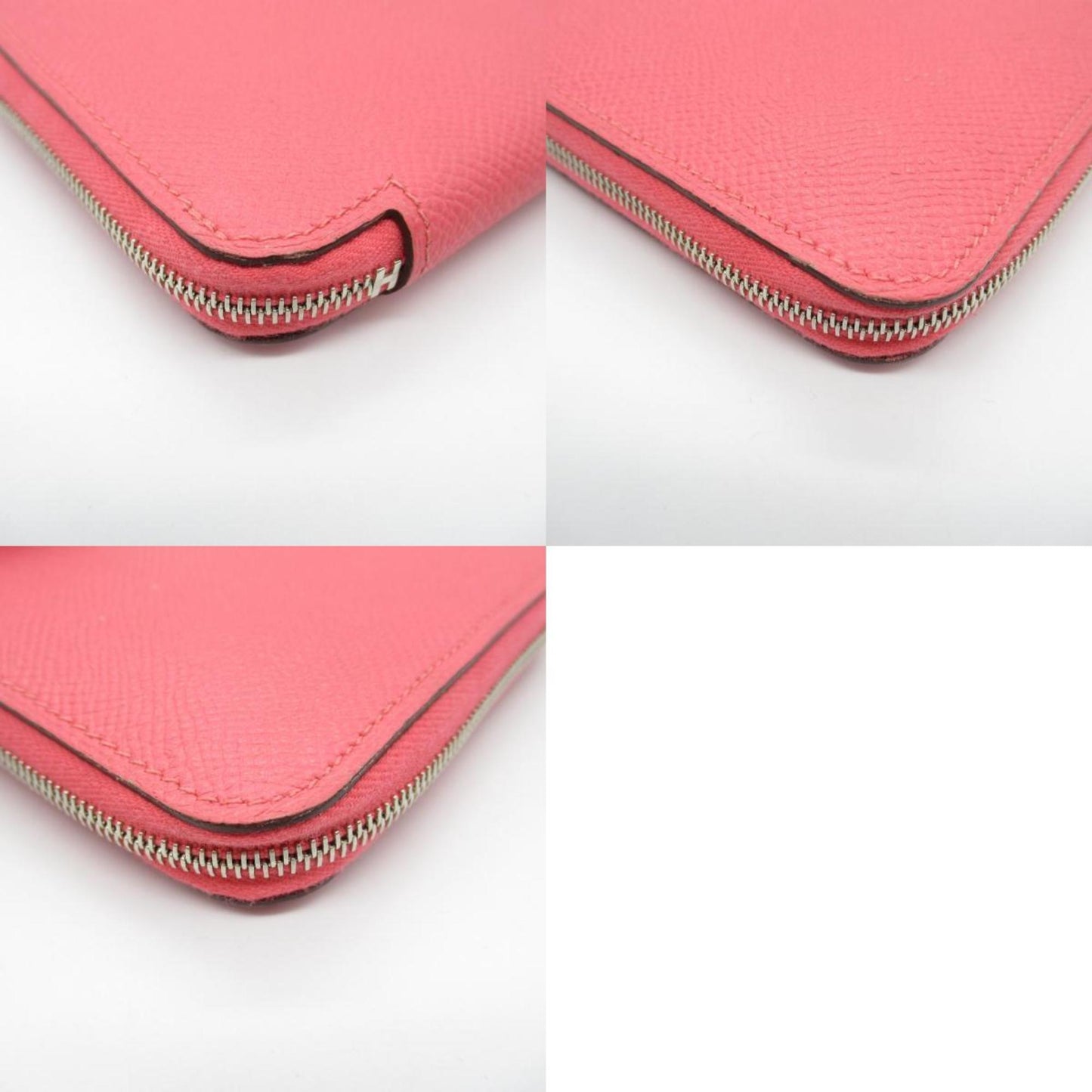 Hermès Azap, Pink, Leather, wallet