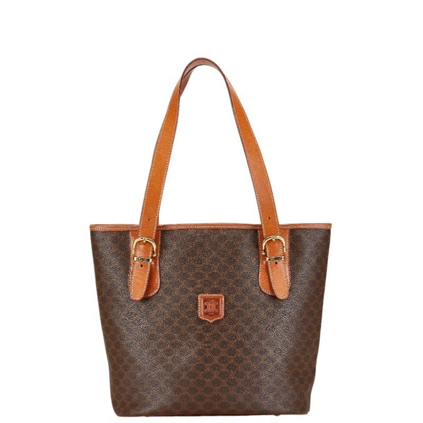 Céline Macadam, Brown, Canvas, tote