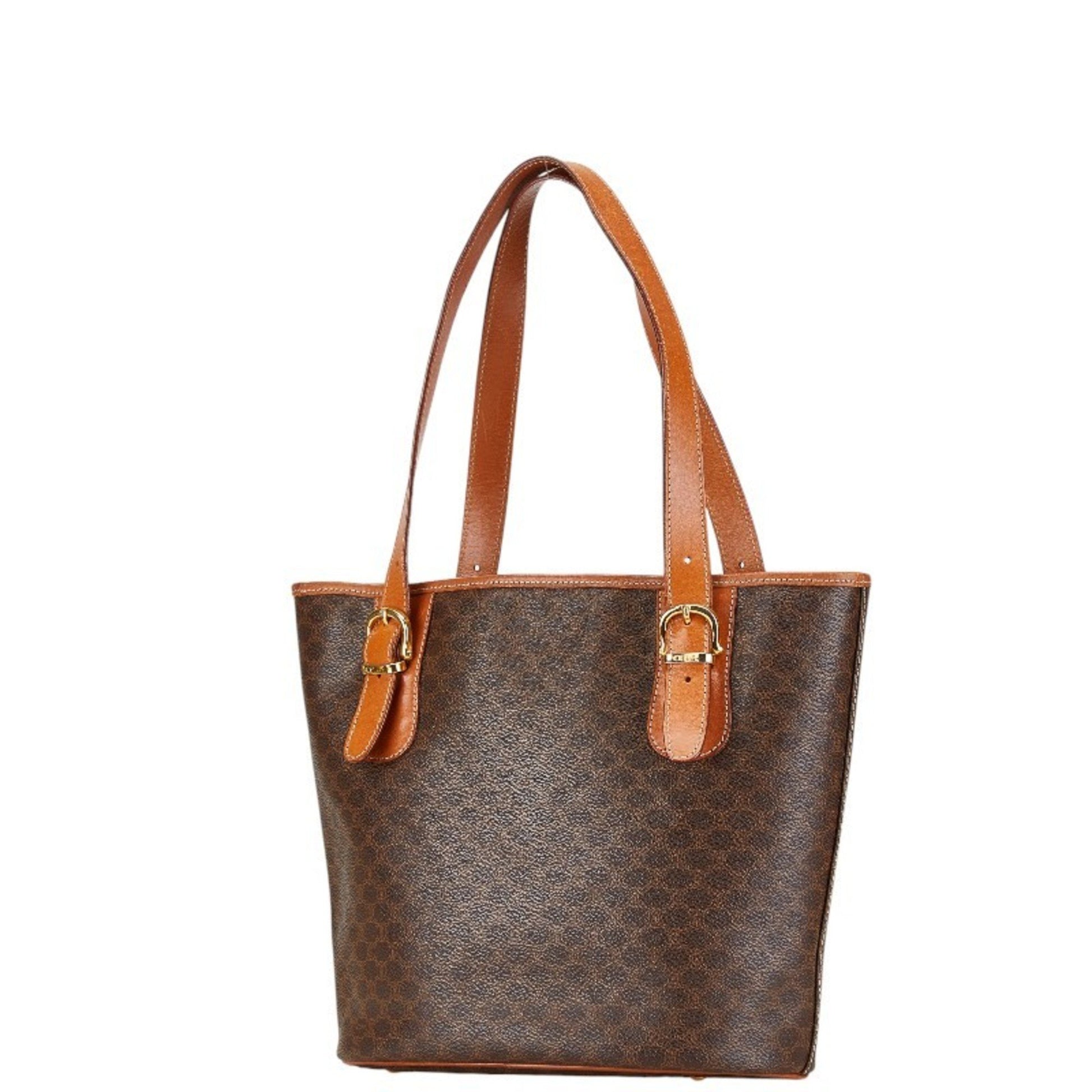 Céline Macadam, Brown, Canvas, tote