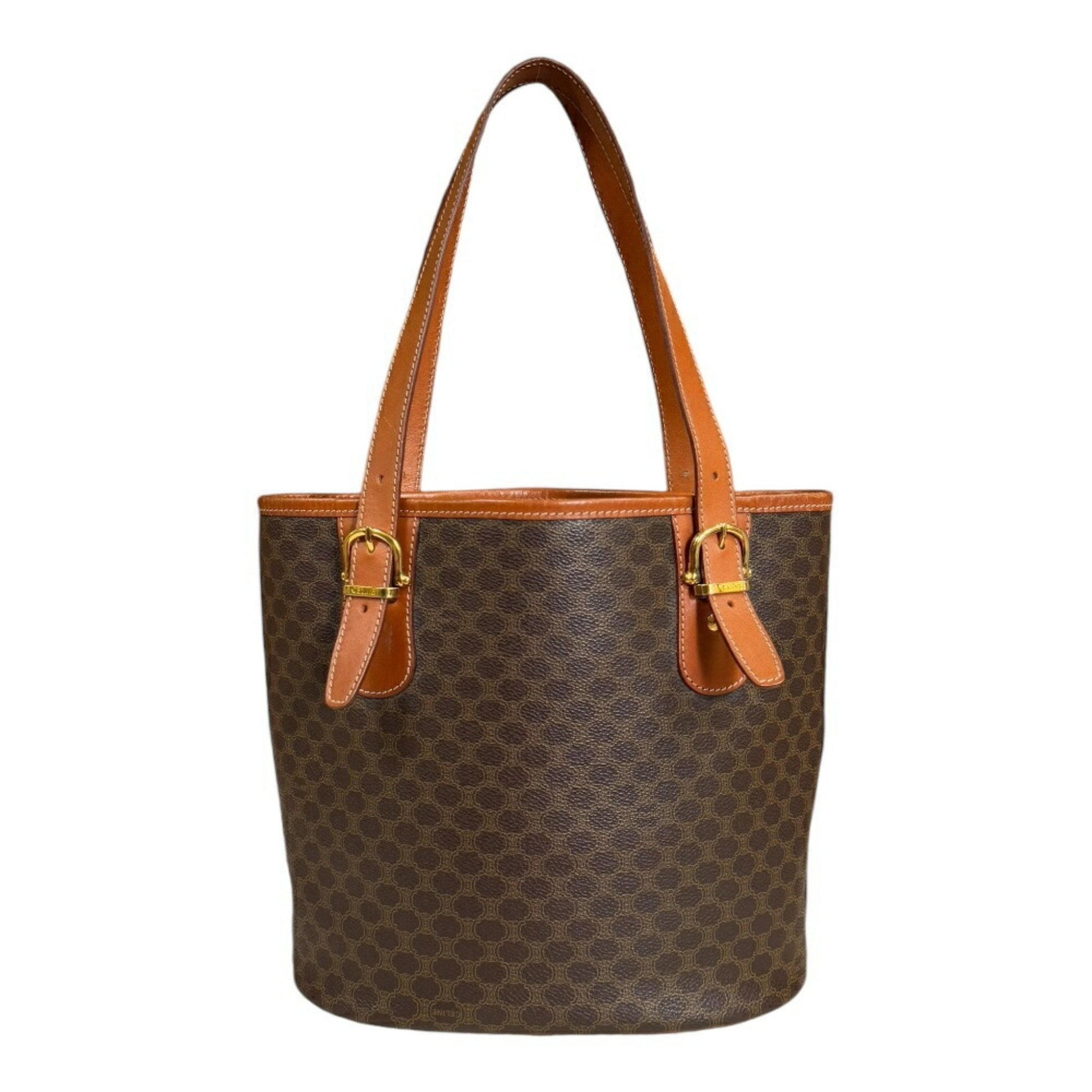 Céline Macadam, Brown, Canvas, shoulder