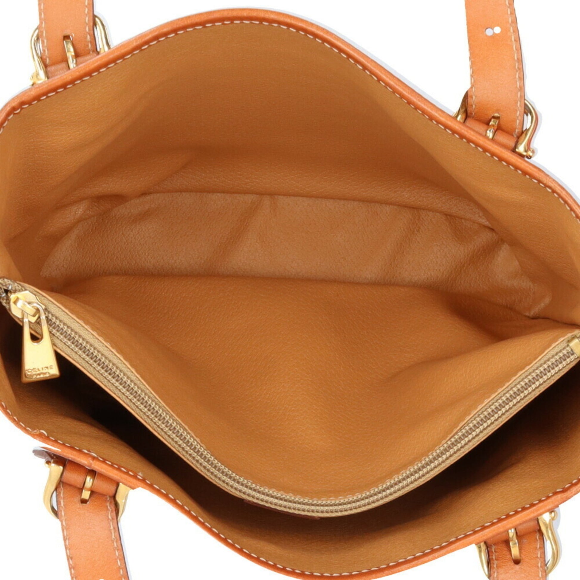 Céline Macadam, Brown, Canvas, shoulder