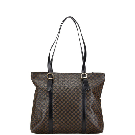 Céline Macadam, Brown, Canvas, tote