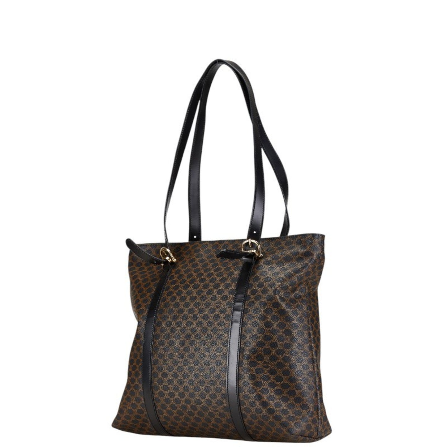 Céline Macadam, Brown, Canvas, tote