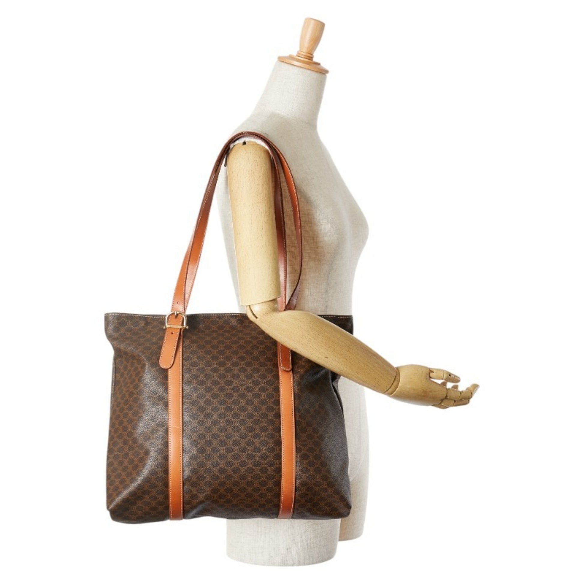 Céline, Brown, Canvas, tote