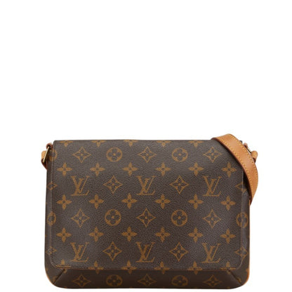 Louis Vuitton Musette Tango, Brown, Canvas, shoulder