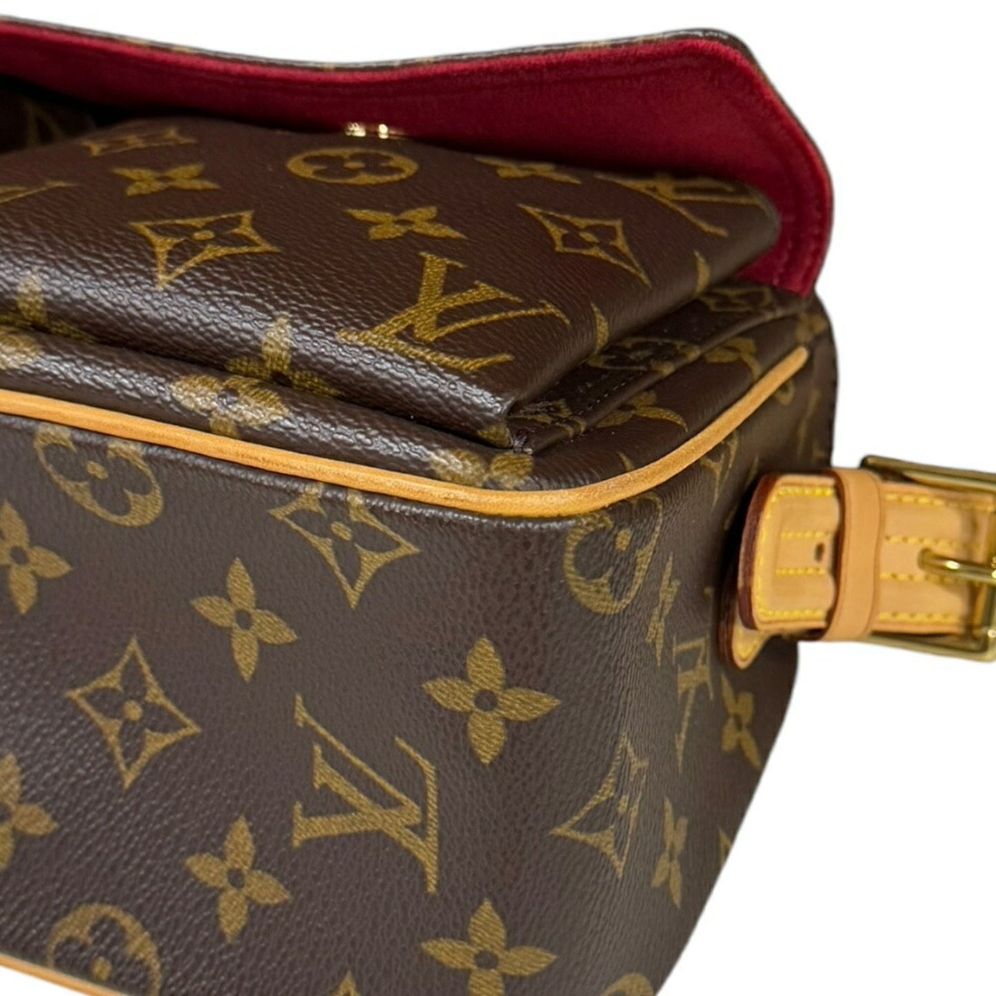 Louis Vuitton Viva Cité, Brown, Canvas, shoulder