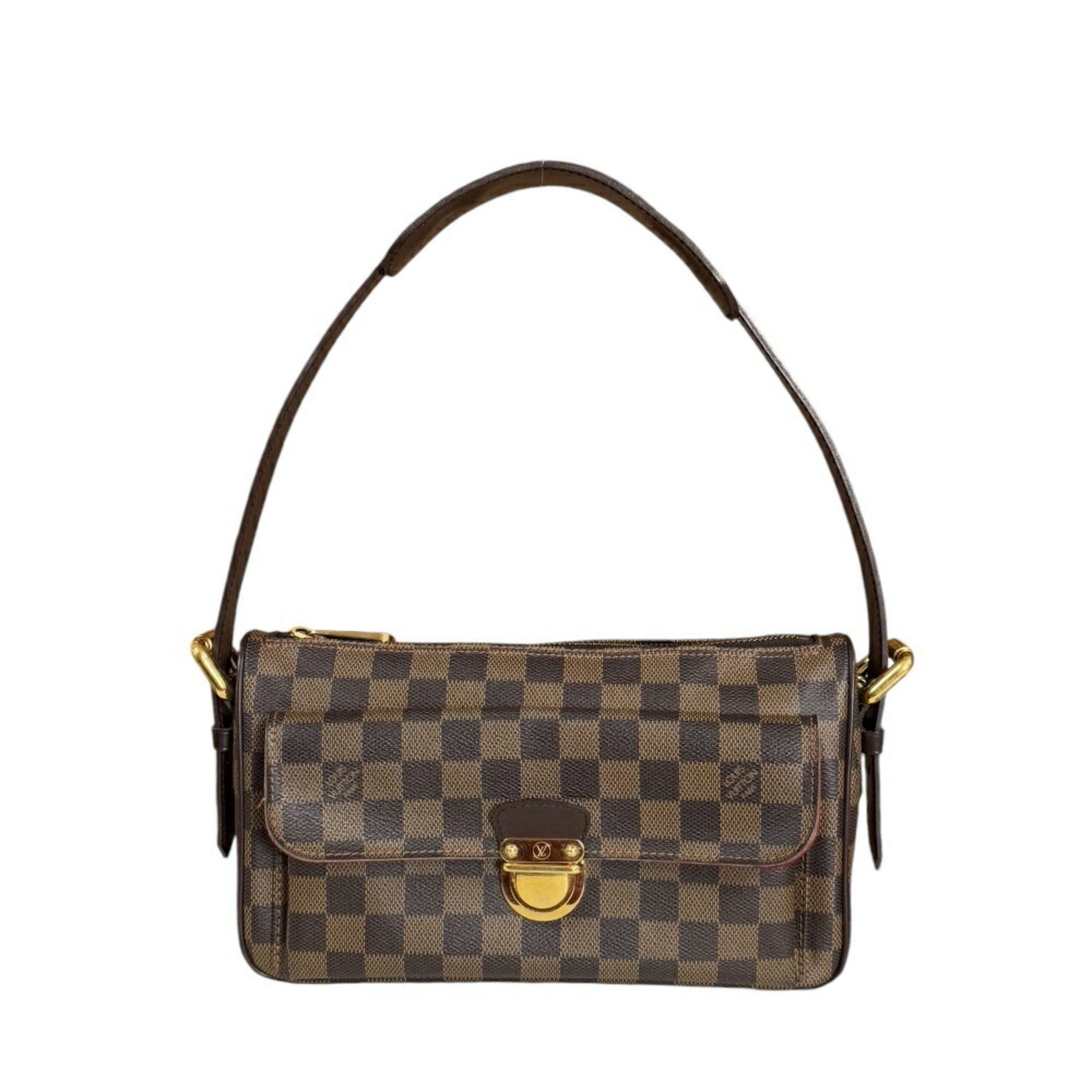 Louis Vuitton Ravello GM, Brown, Canvas, shoulder