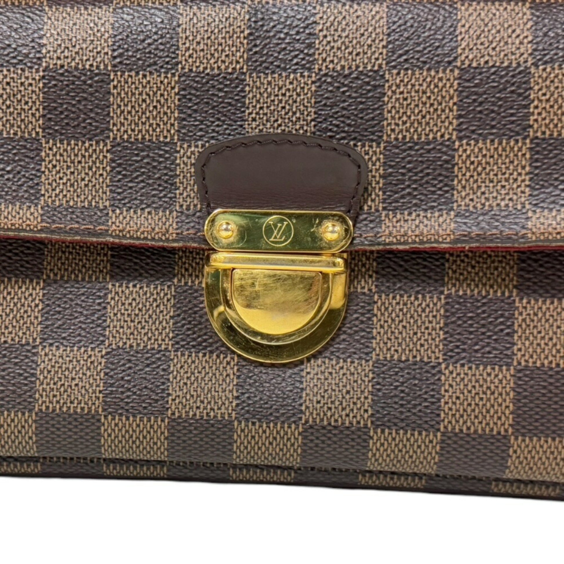 Louis Vuitton Ravello GM, Brown, Canvas, shoulder