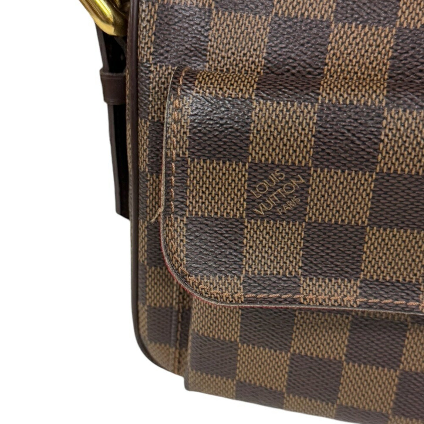 Louis Vuitton Ravello GM, Brown, Canvas, shoulder