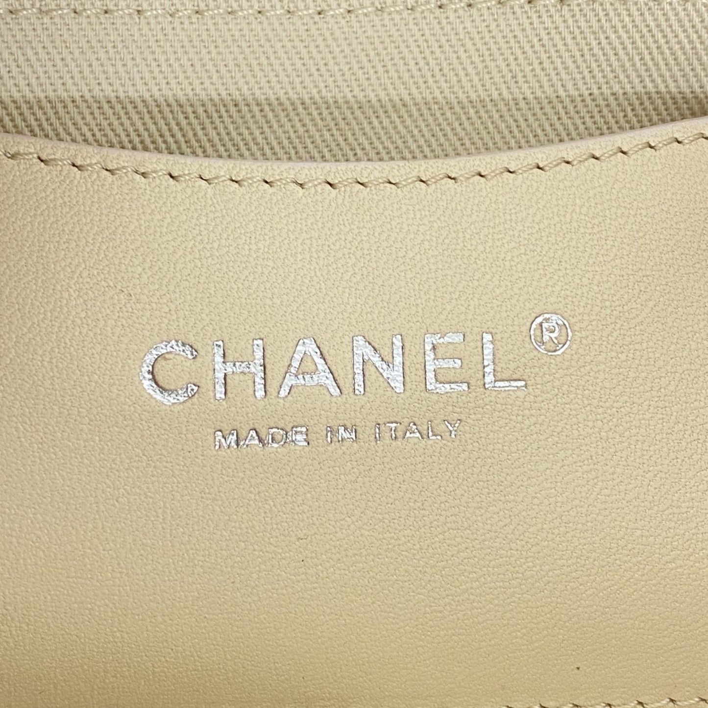 Chanel, White, Leather, shopper