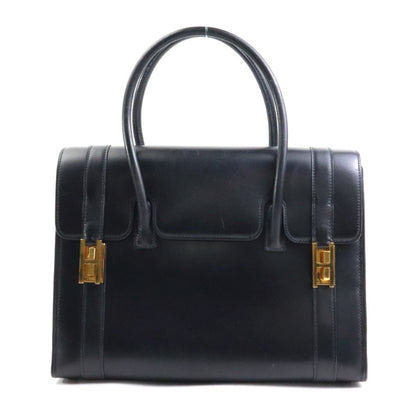 Hermès Drag, Black, Leather, handbag
