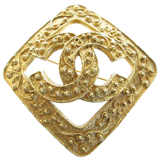 Chanel Coco Mark, Gold, Gold Plated, brooch