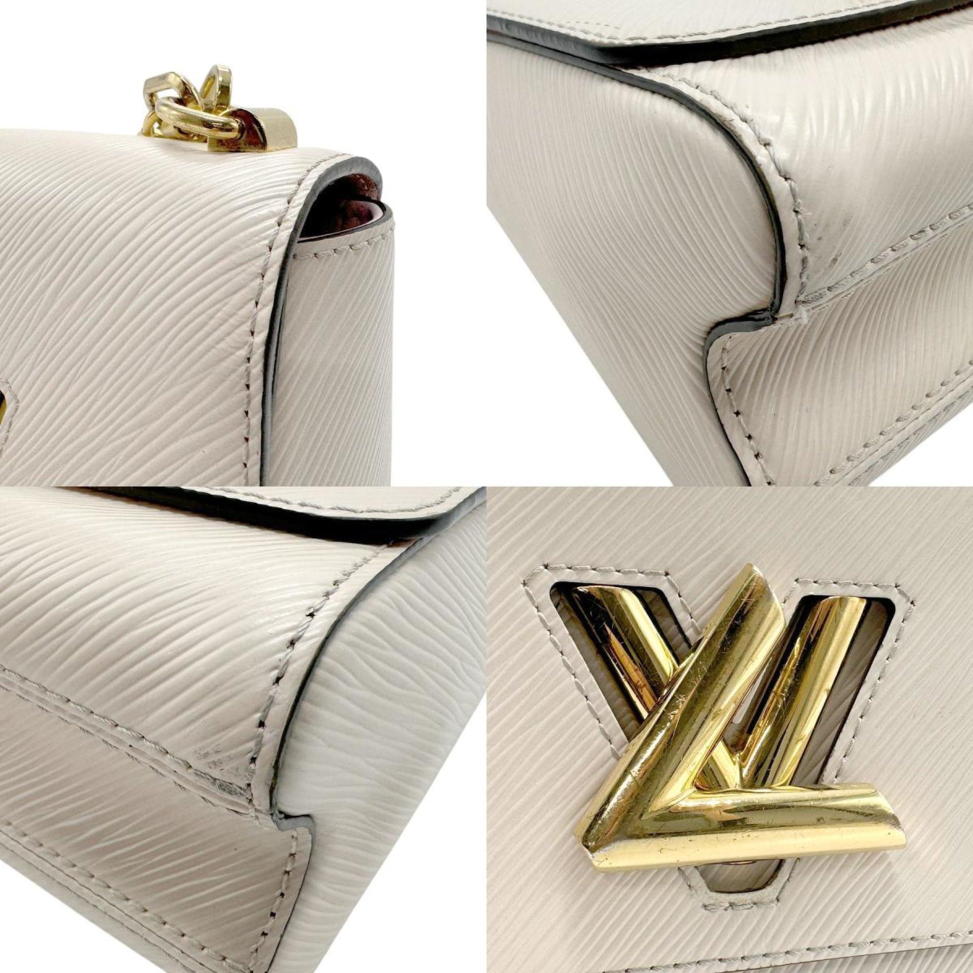 Louis Vuitton Twist, White, Leather, shoulder