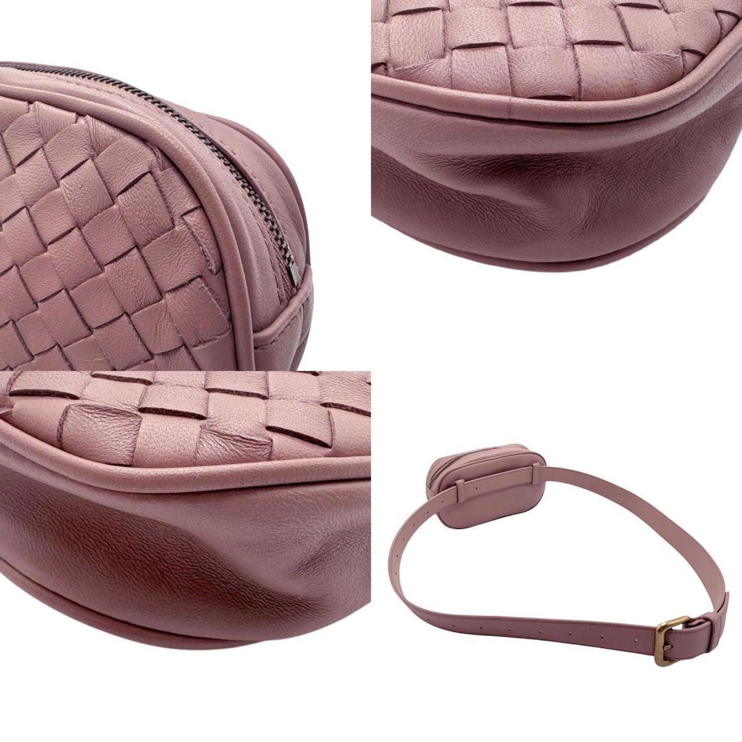 Bottega Veneta Intrecciato, Pink, Leather, shoulder