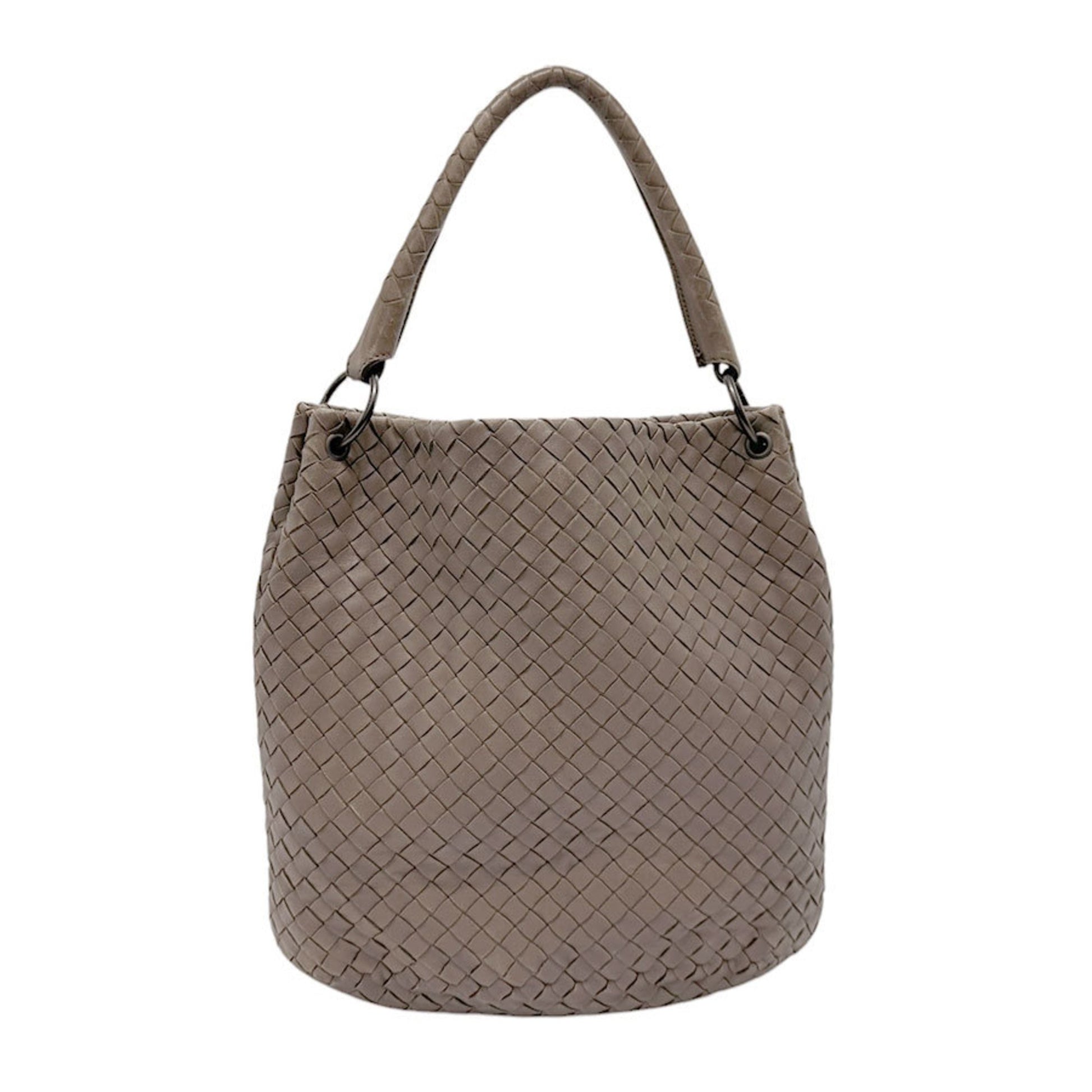 Bottega Veneta Intrecciato, Brown, Leather, handbag