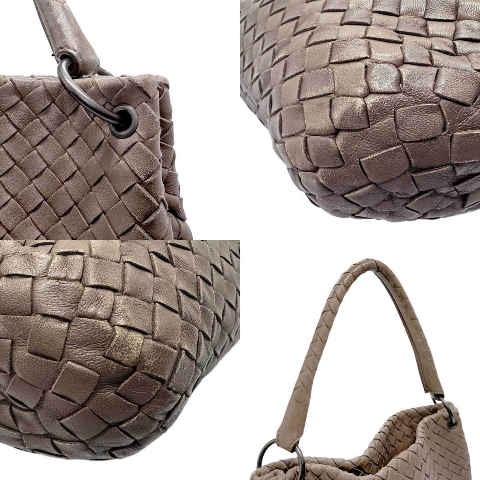 Bottega Veneta Intrecciato, Brown, Leather, handbag