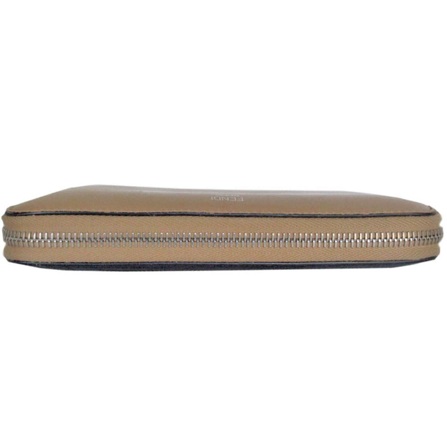 Fendi By The Way Zip Around Wallet Leather, BROWN, LEATHER, Wallets