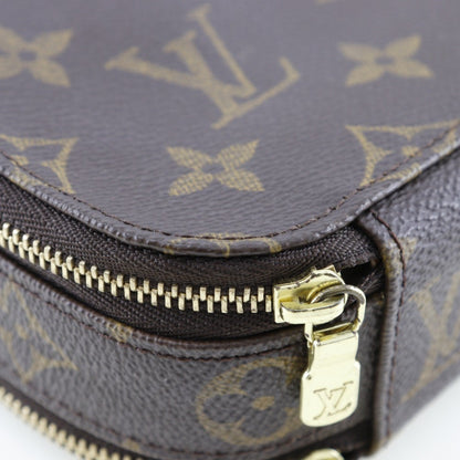 Louis Vuitton Trousse brush PM, Brown, Canvas, clutch