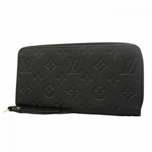 Louis Vuitton Zippy, Black, Leather, wallet