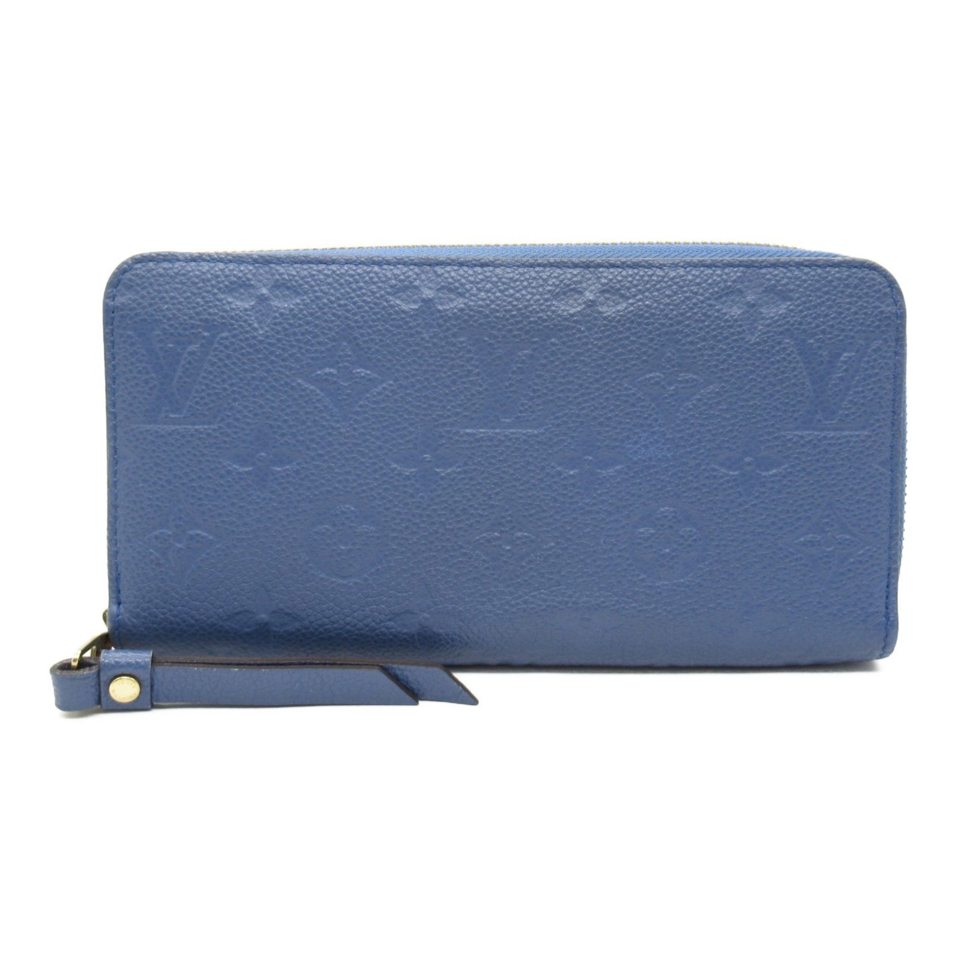 Louis Vuitton Zippy wallet, Blue, Canvas, wallet