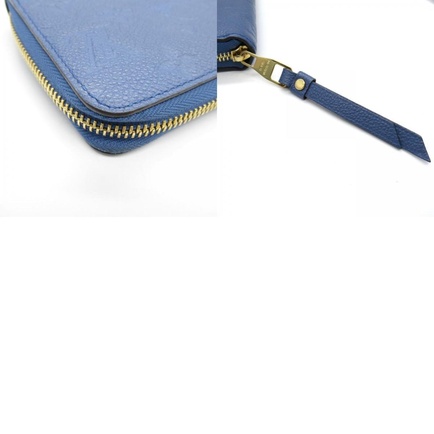 Louis Vuitton Zippy wallet, Blue, Canvas, wallet