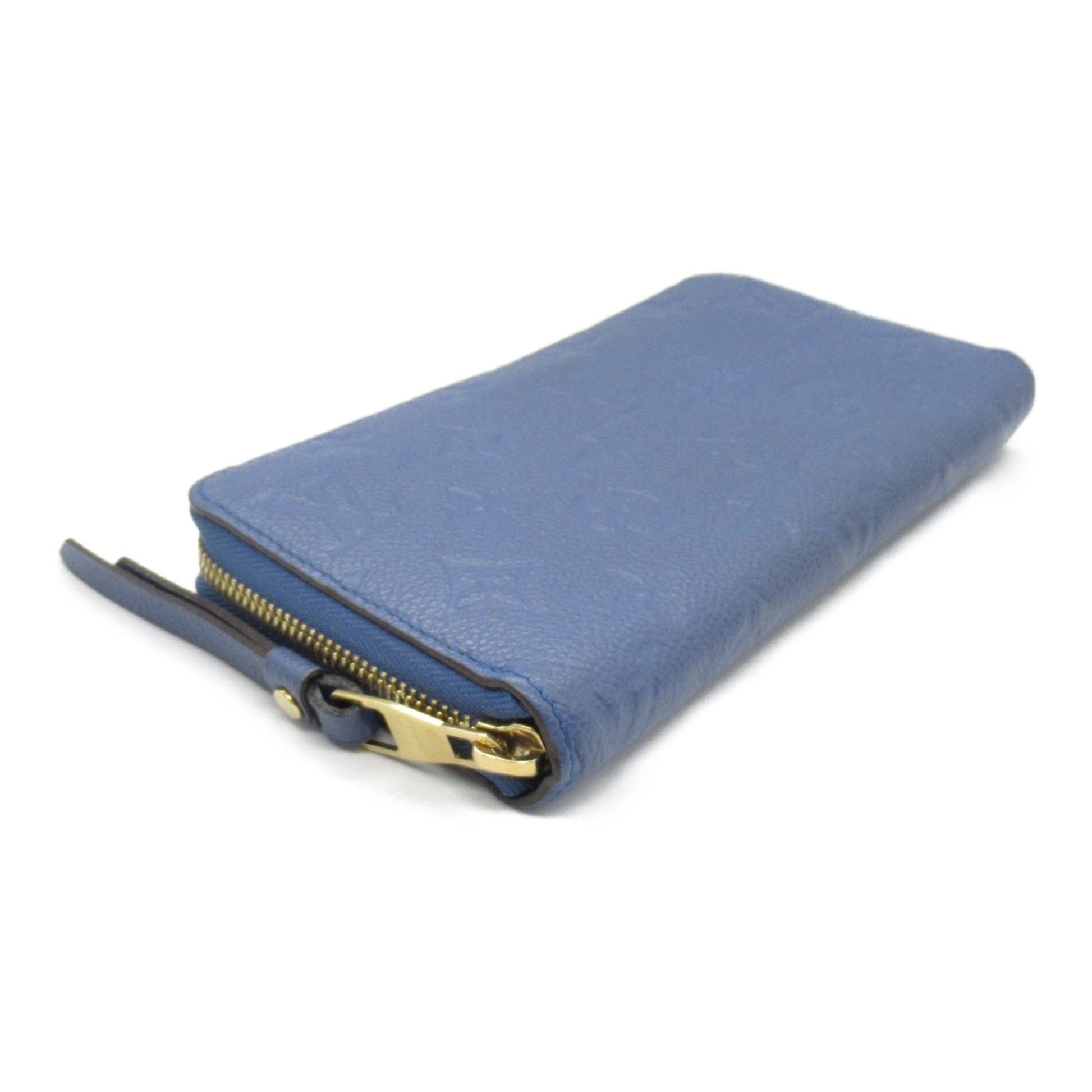 Louis Vuitton Zippy wallet, Blue, Canvas, wallet