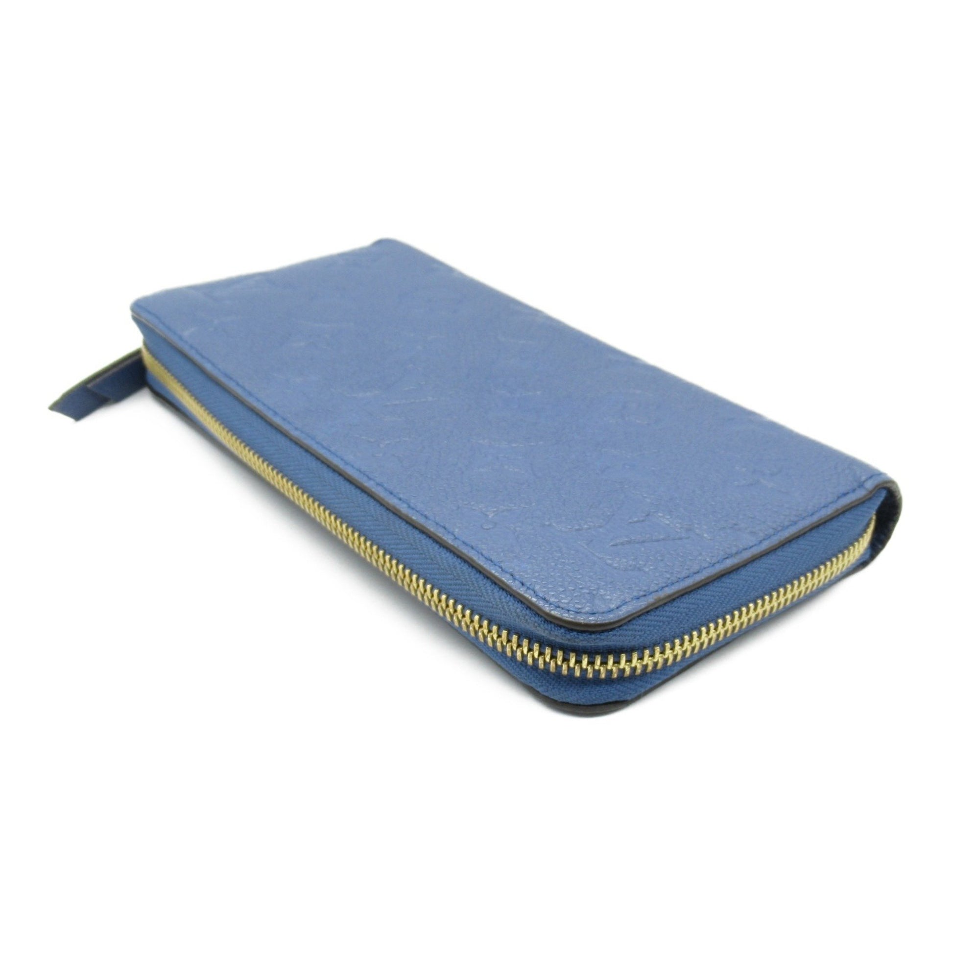 Louis Vuitton Zippy wallet, Blue, Canvas, wallet