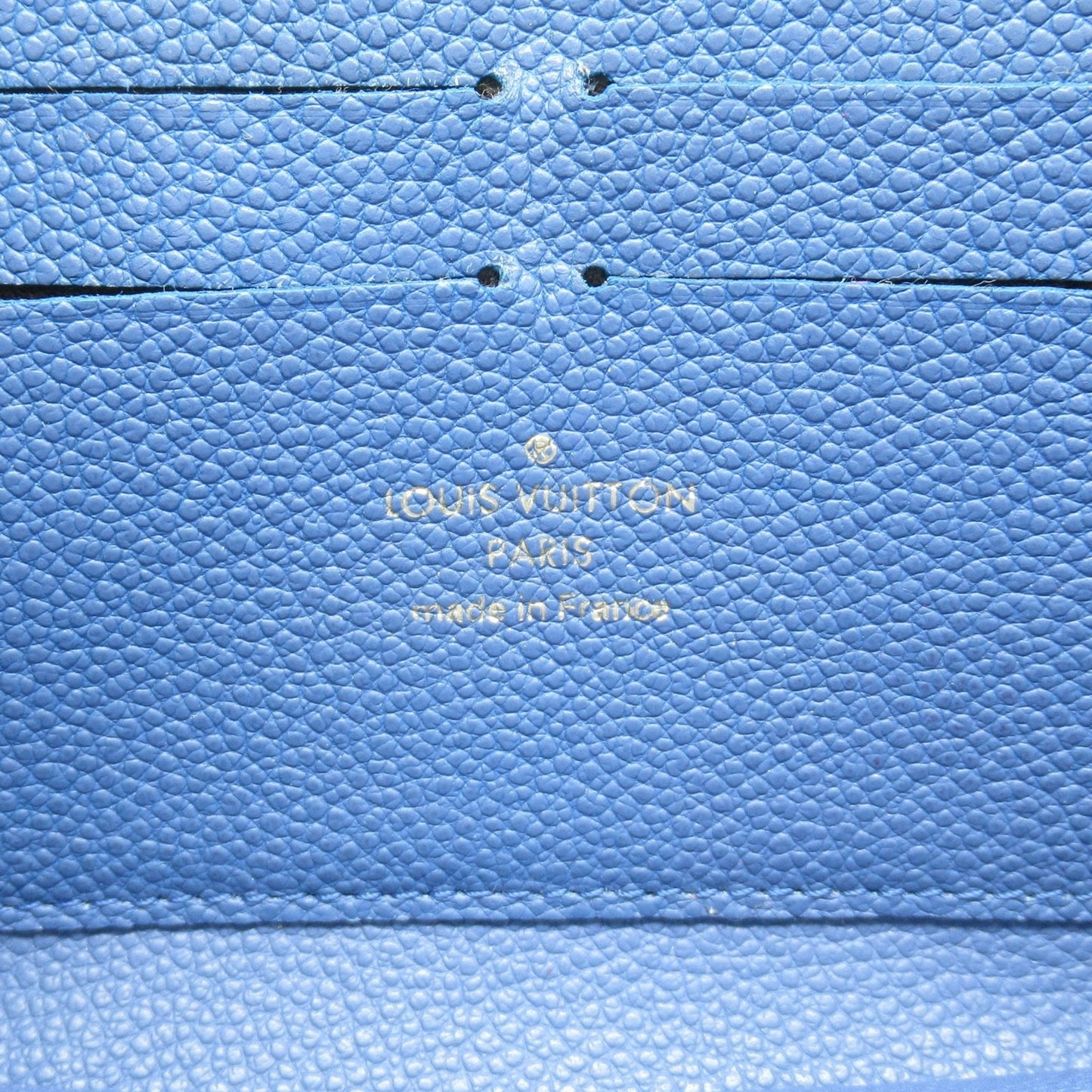 Louis Vuitton Zippy wallet, Blue, Canvas, wallet